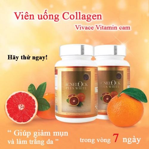 Thực phẩm bổ sung Collagen trị mụn 7 ngày Vivace Thái Lan